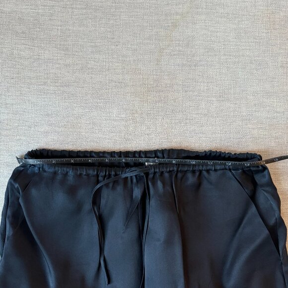 TOTEME Silk Organza Slacks, Navy, Size 36 - Picture 8 of 8
